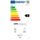 Carad DFD3462W Ψυγείο Δίπορτο 312lt Υ175xΠ59.5xΒ59.8εκ. Λευκό E
