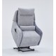 0051.AR52G Mayfair πολυθρόνα relax Shiatsu massage lift με ηλεκτρική ανάκλιση 80x88x102εκ. Γκρι ανοιχτο/Γκρι σκούρο ύφασμα Γκρι 