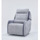 0051.AR52G Mayfair πολυθρόνα relax Shiatsu massage lift με ηλεκτρική ανάκλιση 80x88x102εκ. Γκρι ανοιχτο/Γκρι σκούρο ύφασμα Γκρι 