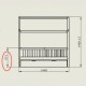 370-000009 Παιδικό κρεβάτι Bendina τ.Montessori με συρτάρι pakoworld ξύλο πεύκου σε λευκή απόχρωση 70x140εκ
