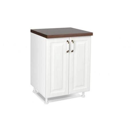 KD6043 Επιδαπέδιο ντουλάπι κουζίνας RUSTIC D60 rustic λευκό 60x60x85