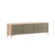 890178 Έπιπλο TV ALBA κανέλα/ ελιά 175x40,5x56