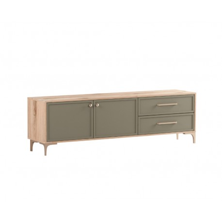 890178 Έπιπλο TV ALBA κανέλα/ ελιά 175x40,5x56