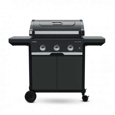 Campingaz Select 3 LX Plus Ψησταριά Υγραερίου Σχάρας 63x40εκ. με 3 Εστίες 9kW Dark Grey 10-02122