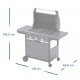 Campingaz Select 3 LX Plus Ψησταριά Υγραερίου Σχάρας 63x40εκ. με 3 Εστίες 9kW Dark Grey 10-02122