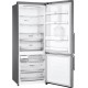 LG Ψυγειοκαταψύκτης 461lt Total NoFrost Υ185xΠ70.5xΒ74εκ. Inox GBF567PZCMB E
