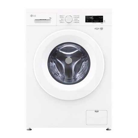 LG Πλυντήριο Ρούχων 8kg με Τεχνολογία Ατμού 1400 Στροφών 6 Motion F4X1008NWH Α