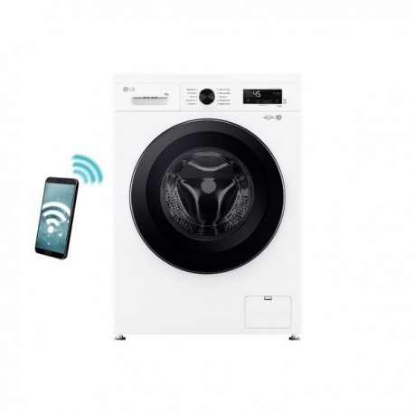 LG Πλυντήριο Ρούχων 8kg με Τεχνολογία Ατμού 1400 Στροφών 6 Motion F4X1008NWK Α