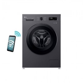 LG Πλυντήριο Ρούχων 8kg με Τεχνολογία Ατμού 1400 Στροφών 6 Motion Μαύρο F4X1008NMK Α