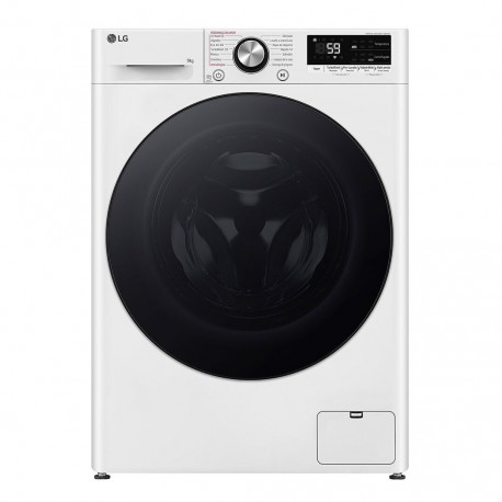 LG Πλυντήριο Ρούχων 9kg με Τεχνολογία Ατμού 1400 Στροφών AI DD F4R7009TSWB Α
