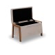 40-0603 DALI ΣΚΑΜΠΟ VELVET BEIGE ΜΕ ΑΠΟΘ. ΧΩΡΟ 75X42X44εκ.