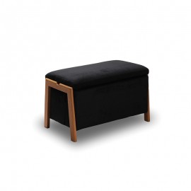 40-0601 DALI ΣΚΑΜΠΟ VELVET BLACK ΜΕ ΑΠΟΘ. ΧΩΡΟ 75X42X44εκ.