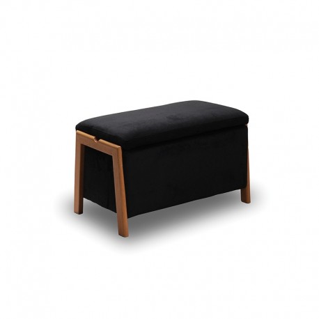 40-0601 DALI ΣΚΑΜΠΟ VELVET BLACK ΜΕ ΑΠΟΘ. ΧΩΡΟ 75X42X44εκ.