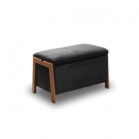 40-0600 DALI ΣΚΑΜΠΟ VELVET GREY ΜΕ ΑΠΟΘ. ΧΩΡΟ 75X42X44εκ.