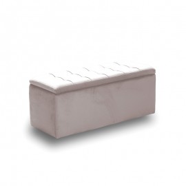 40-0609 LIDO ΣΚΑΜΠΟ VELVET BEIGE ΜΕ ΑΠΟΘ. ΧΩΡΟ 101X41X42εκ.