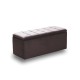 40-0610 LIDO ΣΚΑΜΠΟ VELVET BROWN ΜΕ ΑΠΟΘ. ΧΩΡΟ 101X41X42εκ.