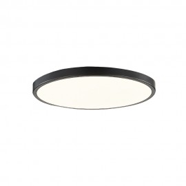 42035-D-Black InLight Πλαφονιέρα οροφής LED 20W 3CCT (by switch on base) από μαύρο μέταλλο και ακρυλικό D:30cm (42035-D-Black)