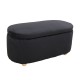 40-0605 FOSTER ΣΚΑΜΠΟ VELVET BLACK ΜΕ ΑΠΟΘ. ΧΩΡΟ 99Χ45X45εκ.