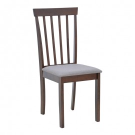 091-000010 Καρέκλα Houston pakoworld σε καρυδί απόχρωση 40x49x94εκ