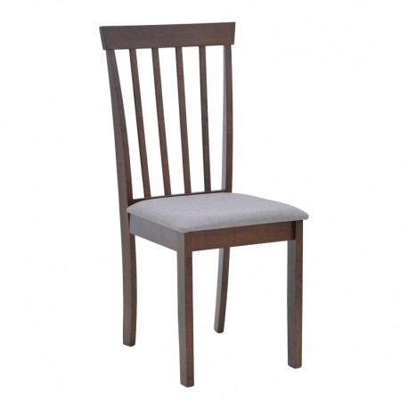 091-000010 Καρέκλα Houston pakoworld σε καρυδί απόχρωση 40x49x94εκ