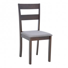 091-000012 Καρέκλα Dallan  pakoworld σε καρυδί απόχρωση 40x47.5x89εκ