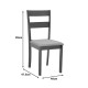091-000012 Καρέκλα Dallan  pakoworld σε καρυδί απόχρωση 40x47.5x89εκ