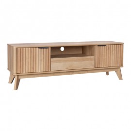 086-000021 Έπιπλο τηλεόρασης Hamea pakoworld mdf σε φυσική απόχρωση 145x39,5x49εκ