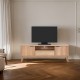 086-000021 Έπιπλο τηλεόρασης Hamea pakoworld mdf σε φυσική απόχρωση 145x39,5x49εκ