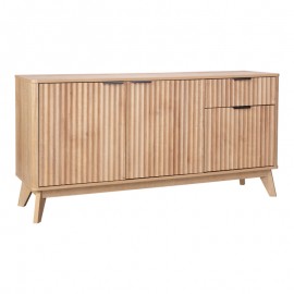 086-000020 Μπουφές Hamea pakoworld mdf σε φυσική απόχρωση 150x39,5x73εκ