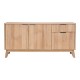 086-000020 Μπουφές Hamea pakoworld mdf σε φυσική απόχρωση 150x39,5x73εκ