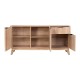 086-000020 Μπουφές Hamea pakoworld mdf σε φυσική απόχρωση 150x39,5x73εκ