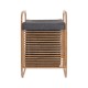 02-13042 ESTIA ΚΑΛΑΘΙ ΑΠΛΥΤΩΝ BAMBOO ΜΕ ΘΗΚΗ ΠΟΛΥΕΣΤΕΡΑ 40x35x60.5cm