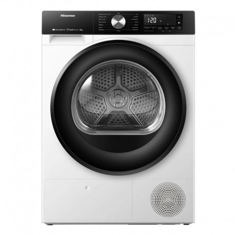 Hisense DH3S802BW2 Στεγνωτήριο 8kg  με Αντλία Θερμότητας D