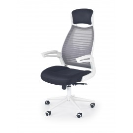 60-20702 FRANKLIN office chair, color: black / white / grey DIOMMI V-CH-FRANKLIN-FOT