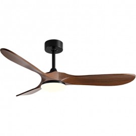GRCTECH HJ85652BB Ανεμιστήρας Οροφής 132cm 40W με Φως & Τηλεχειριστήριο Μαύρος Καφέ