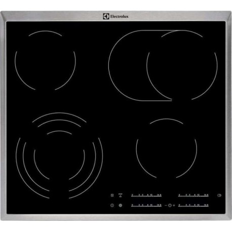 Electrolux EHF46547XK Κεραμική Εστία με Πλαίσιο Αυτόνομη με Λειτουργία Κλειδώματος 57.6x51.6εκ.