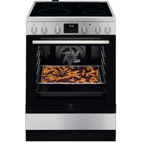 Electrolux LKR64020CX Κουζίνα 73lt με Κεραμικές Εστίες Π59.6εκ. Inox A