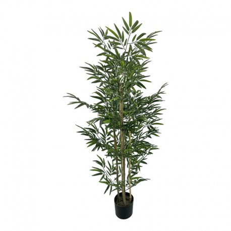 316-000030 Διακοσμητικό φυτό Bamboo σε γλάστρα Inart πράσινο pp Υ150εκ