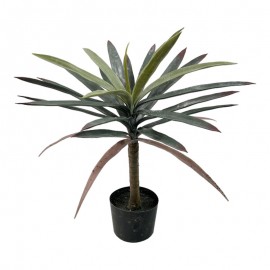 316-000038 Διακοσμητικό φυτό Dracaena palm σε γλάστρα Inart πράσινο pp Υ62εκ