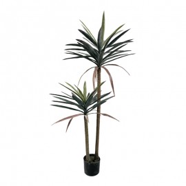 316-000039 Διακοσμητικό φυτό Dracaena palm σε γλάστρα Inart πράσινο pp Υ125εκ