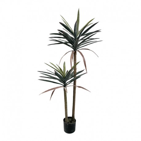 316-000039 Διακοσμητικό φυτό Dracaena palm σε γλάστρα Inart πράσινο pp Υ125εκ