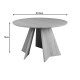 357-000022 Τραπέζι Bibble pakoworld mdf σε καρυδί απόχρωση Φ120x76εκ
