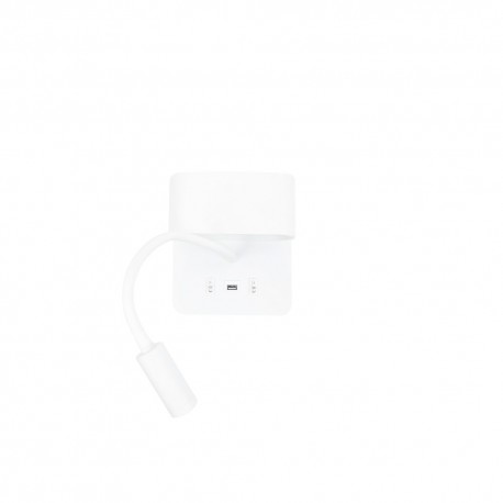 43036-White Inlight Επιτοίχιο φωτιστικό LED 9W 3000K από λευκό μέταλλο D:16cm (43036-White)