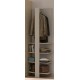 0181.GM65 Auriol ανοιχτή ντουλάπα 54x35x183εκ. Rookwood Oak / Grege  Rookwood Oak / Grege 54x35εκ. Ύψος : 183εκ.