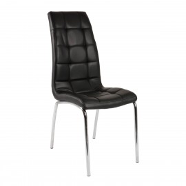 300-061 Καρέκλα Amelia Μαύρο 42 x 43 x 95 42x43x95 εκ.