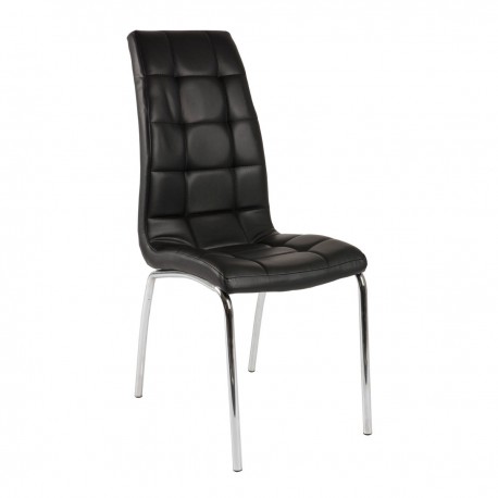 300-061 Καρέκλα Amelia Μαύρο 42 x 43 x 95 42x43x95 εκ.