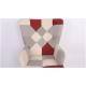 14770073 Πολυθρόνα ArteLibre BRIAR Μπορντό/Γκρι Patchwork Ύφασμα/Ξύλο 73x69x96cm Γκρι/Κόκκινο/Μπορντό