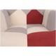 14770073 Πολυθρόνα ArteLibre BRIAR Μπορντό/Γκρι Patchwork Ύφασμα/Ξύλο 73x69x96cm Γκρι/Κόκκινο/Μπορντό