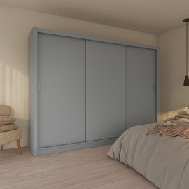 GR-GRAND-3 Ντουλάπα Grandio Γκρι 250x60x215cm