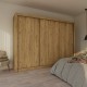 GR-GRAND-2 Ντουλάπα Grandio Χρυσό Δρυς 250x60x215cm